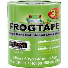Esranın Dünyası Frogtape 240661 Paıntblock'lu Çok Yüzeyli Ressam Bandı, Orta Yapışma, 4.8 Inç x 60 Yard, Yeşil, 3 Rulo