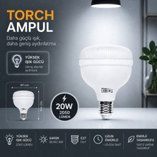 Repplam Horoz Beyaz Işık Torch Ampul Yüksek Lümen Yüksek Işık Büyük Ampul Jumbo Ampul