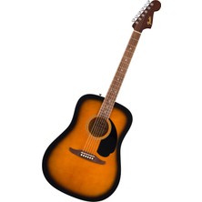 Esranın Dünyası Fender California Debut Redondo Serisi Akustik Gitar, Başlangıç Gitar, 2 Yıl Garanti, 2 Tonlu Sunburst