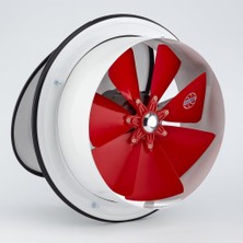 Esranın Dünyası Baca Tipi Kapaklı Aspiratör Sessiz 200 mm Havalandırma Fan Ev ve Sanayi Tipi Güçlü Hava Koku Emişli