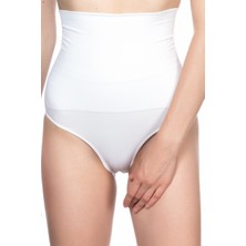Beru Beyaz Double Yüksek Bel Çıtçıtlı  Slip Korse Beru Najmaddin