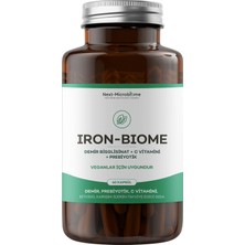 Iron-Biome Demir, Prebiyotik, C-Vitamini, Bitkisel Karışım Içeren Takviye Edici Gıda (60 Kapsü