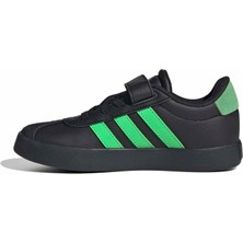 Esranın Dünyası Adidas Vl Court 3.0 El C Unisex Çocuk Spor Ayakkabı Düşük Bilekli (Futbol Dışı) Cblack/scrgrn/carbon 32