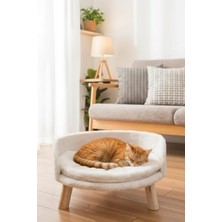 Pet Puffy Kedi Köpek Koltuğu Peluş 35X30 cm