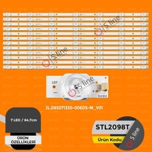 Uravas Store 65 Inç Onvo Uyumlu 64,7 cm Tv LED Bar