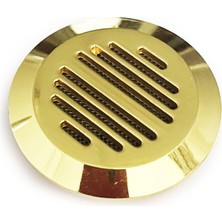 Esranın Dünyası Oem Humidor Puro Kutusu Nemlendirici Haznesi, Yuvarlak Metal, Sarı, 43MM