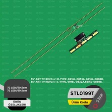 Uravas Store Lg Uyumlu 55 Inç 60,5 cm Tv LED Bar