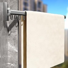 Esranın Dünyası Çamaşır Kurutma ve Elbise Sergileme Saklama APARATI,360° Dönebilen Katlanabilir Alüminyum Duvar Montajı, Banyo Mağaza Işletme ve Balkon Için