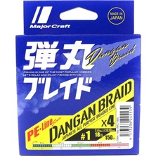 Esranın Dünyası Major Craft Mc Dangan Braid Ip Db4 Pe 1.2/0.15MM/20LB/8.6KG/150 Metre Multi