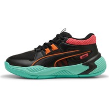 Esranın Dünyası Puma Kids Uproar Genç Basketbol Ayakkabısı, Puma Black-Aquatic, 38.5_5.5_6.5
