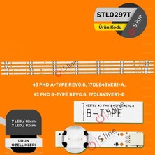 Uravas Store Vestel Uyumlu 82 cm Tv LED Bar Seti