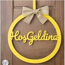 Hoş Geldiniz Yazılı Kasnak