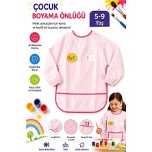 ArtMaster Açık Pembe Faliyet Önlüğü Xl 1 Adet Çocuk Kollu Etkinlik Boyama Önlüğü 5-9 Yaş Yaka Etiketli Adı Soyadı Sınıfı Kreş Ana
