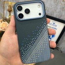 17 Pro Max Kamera Çerçeve Korumalı Arka Taraf Karbon Görünüm Kılıf