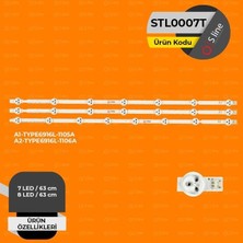 Uravas Store 32 Inç Tv LED Bar Seti 7+8 LED 63 cm – Lg, Arçelik, Beko, Sunny, Altus ve Axen Uyumlu