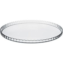 Paşabahçe Patisserie Büyük Pasta Servis Tabağı, 32 x 32 Cm, Beyaz, Cam SHN-PZR-2090