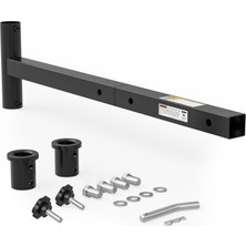 Esranın Dünyası Maxxhaul 50102 Hitch Mount Şemsiye Tutucu - Dayanıklı ve Sağlam - Büyük Veranda ve Dış Mekan Şemsiyeleri Için Mükemmel Destek - Seyahat, Bagaj Kapağı ve Diğer Açık Hava Etkinlikleri Için Ideal, Siyah