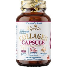 Collagen Kapsül 30 Adet, Hidrolize Peptit 500 Mg, Tip 1-3-5-10, C Vitamini, Çinko, D3, Biotin, Sel
