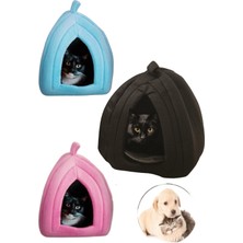 Egecen Buffer® Pet Hut Polar Kedi ve Köpek Yatağı - Mavi