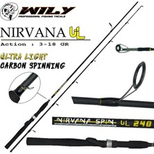 Wily Nirvana Ul 240 cm Spin Kamış 3-18 gr