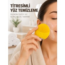 Şarjlı Silikon Yüz Temizleme ve Cilt Bakım Cihazı Titreşimli Masaj Fırçası - Lisinya