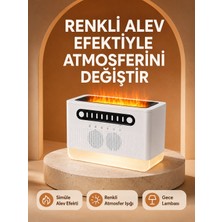 Type-C Şarjlı Kablosuz Hoparlör Beyaz Gürültü ve Atmosfer Işığı - Lisinya