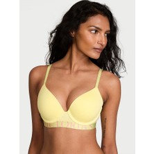 Victoria's Secret Perfect Shape Pamuklu Logo Detaylı Push-Up Sütyen