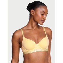 Victoria's Secret Pamuklu Logo Detaylı Hafif Dolgu Destekli Demi Sütyen