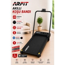 Arfit Akıllı Koşu ve Yürüyüş Bandı – Hoparlörlü, Katlanabilir, LED Ekran, 1-8kmh, FitShow Uyumlu
