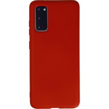 Gees Global Galaxy S20 Kılıf Nano Içi Kadife Silikon - Kırmızı