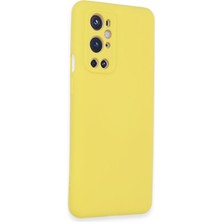 Gees Global One Plus 9 Pro Kılıf Nano Içi Kadife Silikon - Sarı