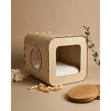 Gees Global Özel Tasarım Luna Mdf Kedi Evi