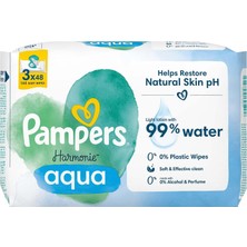 Prima Harmonie Aqua Islak Mendil 3'lü Paket 144'LÜ Islak Mendil