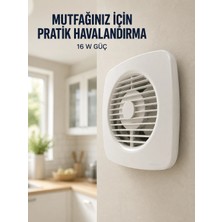 Shopwave 120 mm Havalandırma Fanı 180 M³/h Dekoratif Duvar ve Tavan Tipi Aspiratör