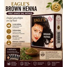Gees Global Brown Henna Hint Kınası Saç Boyası Kahverengi 6’lı Kutu Doğal Görünümlü Saç Boyası