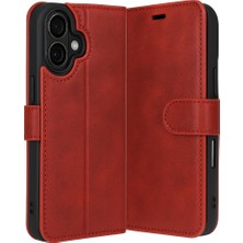 Gees Global iPhone 17 Trend S Plus Kapaklı Kılıf - Kırmızı