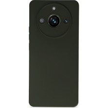 Gees Global Realme 11 Pro Kılıf Nano Içi Kadife Silikon - Koyu Yeşil