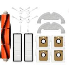 Odea Myayd Dreame Bot D10 PLUS/RLS3D/Z10 PRO/L10 Plus Elektrikli Süpürge Için Yedek Aksesuar, 13 Parçalı Aksesuar Seti 1 Ana Fırça, 2 Filtre, 4 Yan Fırça, 4 Toz Torbası, 2 Silme Bezi Içerir