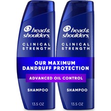 Odea Head & Shoulders Klinik Güçte Kepek Şampuanı Ikili Paket, Ferahlatıcı Narenciye Özlü Gelişmiş Yağ Kontrolü, Her Biri 13,5 Oz.