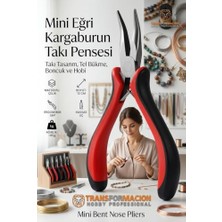 Odea Mini Eğri Kargaburun Takı Pensesi 12 cm - Takı Tasarım, Tel Bükme, Boncuk ve Hobi Pensesi - Yaylı Eğri Ağızlı Mini Kargaburun 720833