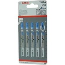 Odea Bosch Profesyonel Dekupaj Testeresi Bıçakları T 118 A, Metal Için Temel, Bıçak Uzunluğu 92 Mm, Ince Sac Için Uygun, 5'li Paket