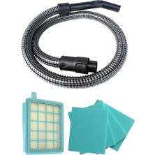 Odea Marketto Philips ile Uyumlu Fc 8633 Çelik Telli Süpürge Hortumu ve Hepa Filtresi 4 Süngerli