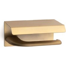 Odea System Dorado Kapaklı Tuvalet Kağıtlığı Gold Renk 85X118X170 mm