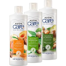 Odea Avon Care Avokado, Aloe Vera, Kayısı Özü Içeren Şampuan ve Saç Kremi Paketi