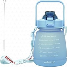 Odea Valletta Lusca Bpa Içermez Motivasyonel Su Matarası 1,3 Lt Mavi Su Matarası,su Şişesi,suluk