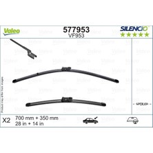 Odea Valeo Silencio Flat Blade Set Silecek Seti Ford Fiesta Vıı (2017 ve Sonrası) (700+350 Mm) 577953