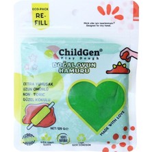 Odea Doğal Oyun Hamuru - Yeşil -Vakumlu Kartuş Paket - (Ecopack-Refill)