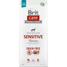Odea Brit Care Sensitive, Sindirim Sistemi, Gıda Intoleransı ve Deri Hassasiyetine Sahip Köpekler Için, Tahılsız, Geyik Etli Kuru Mama, 12 kg