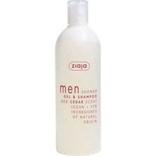 Odea Zıaja Erkek Duş Jeli ve Şampuanı-Kırmızı Sedir 400 ml