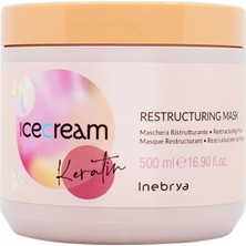 Odea Inebrya Ice Cream Keratin Restructuring Yeniden Yapılandırıcı Maske 500ML